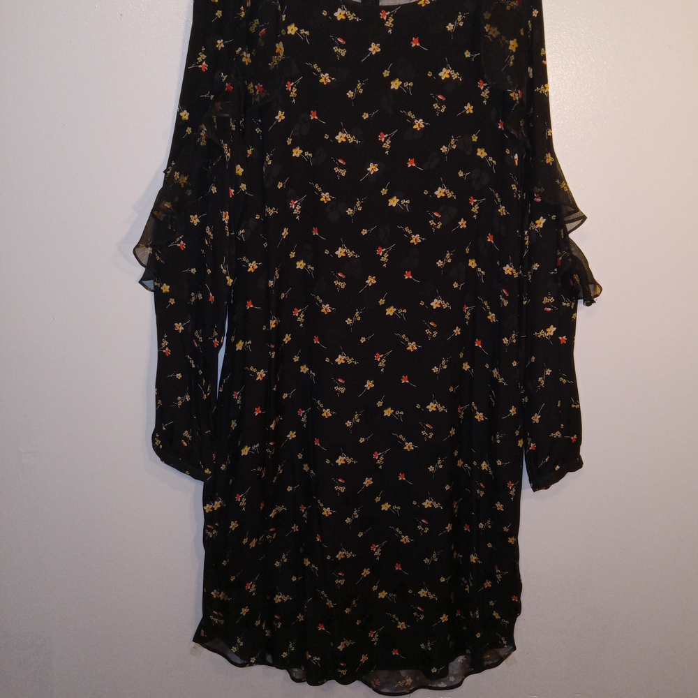 Ralph Lauren Black Floral Dress